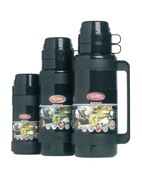 Thermos Bouteille isotherme Mondial noir - 1L