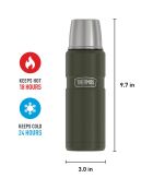 Bouteille isotherme King vert army - 0.47L