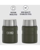 Bouteille isotherme King vert army - 0.47L
