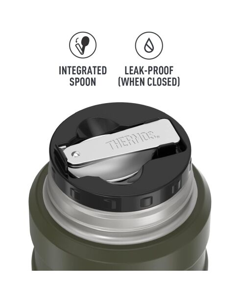 King Isolierflasche Armeegrün - 0.47L