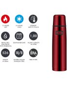 Bouteille Isotherme FBB rouge - 0.75L