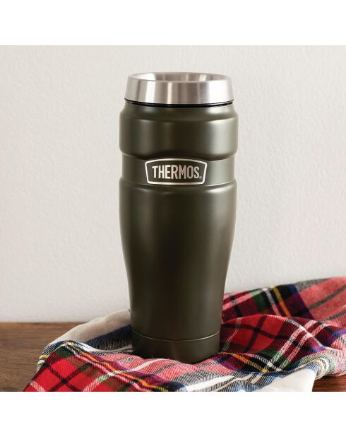 Mug Tumbler isotherme King vert army - 0.47L