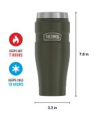 Mug Tumbler isotherme King vert army - 0.47L