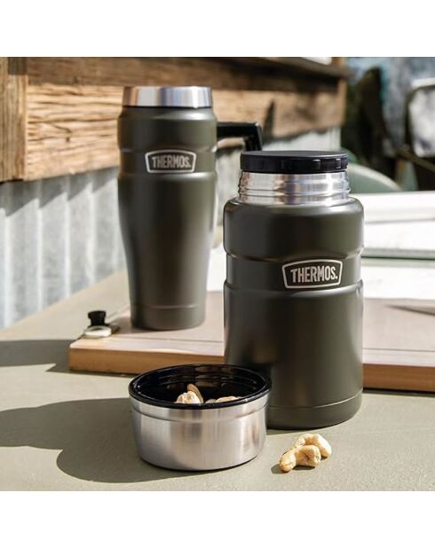 Porte-aliments isotherme King vert army - 0.71L