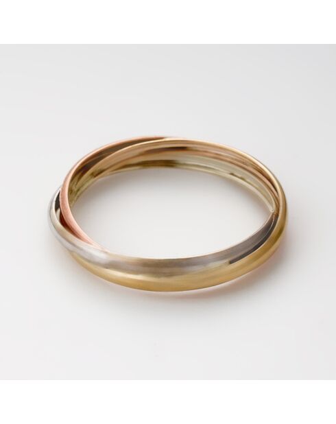Bague Megan or tricolore