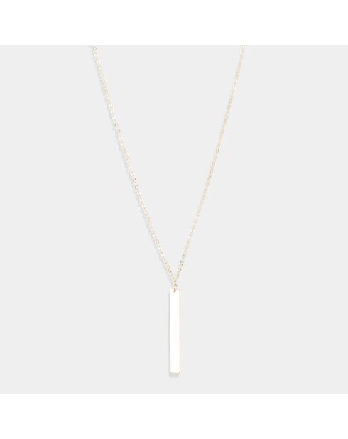 Collier Bar or jaune