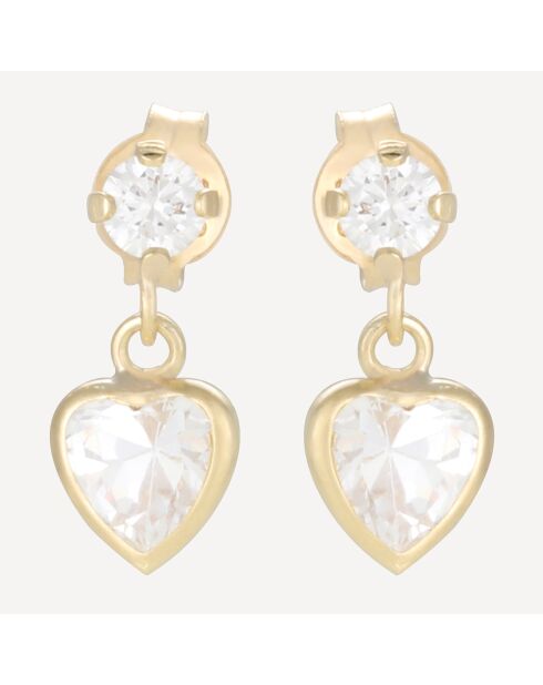 Boucles d'oreilles Raconteur or jaune