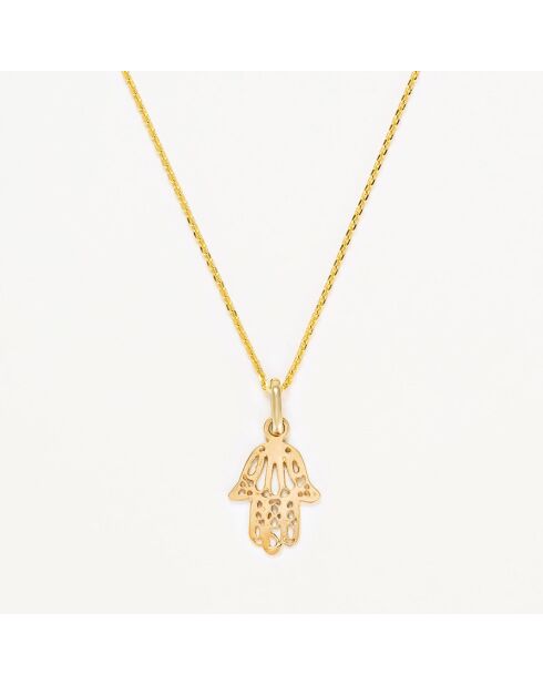 Anhänger Pretty Hand of Fatma aus Gelbgold