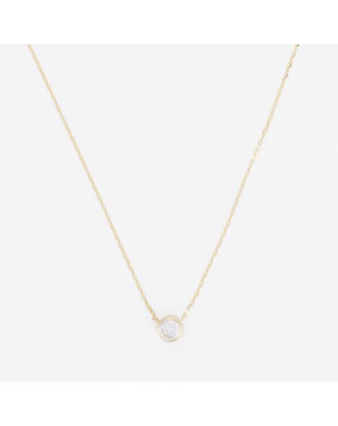 Collier Pristine or jaune