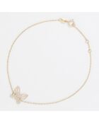 Bracelet Butterfly or jaune
