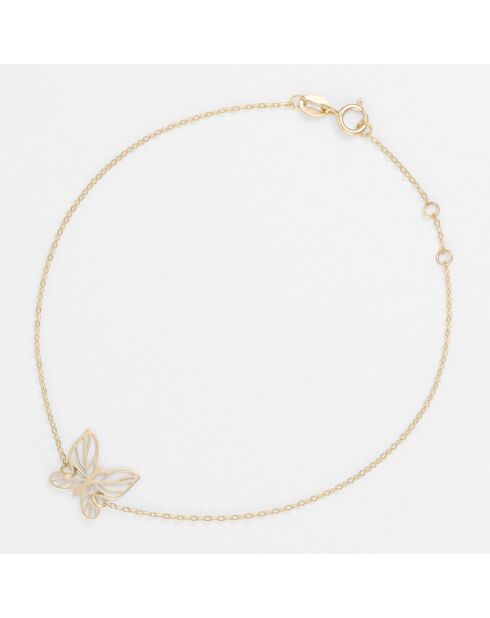 Bracelet Butterfly or jaune