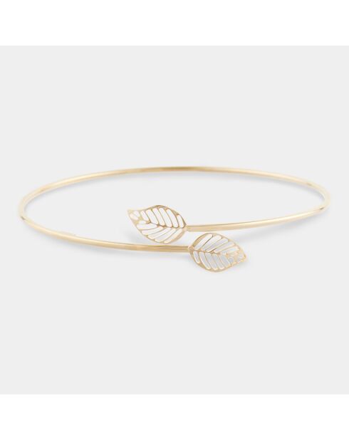 Geelgouden armband met bloemblaadjes