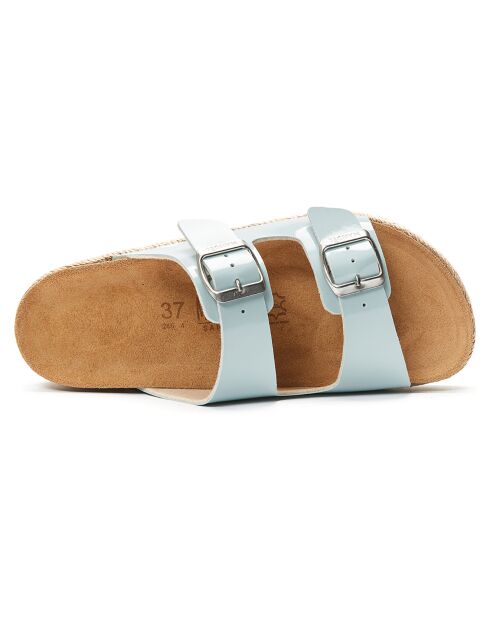 Mules Ana bleu ciel
