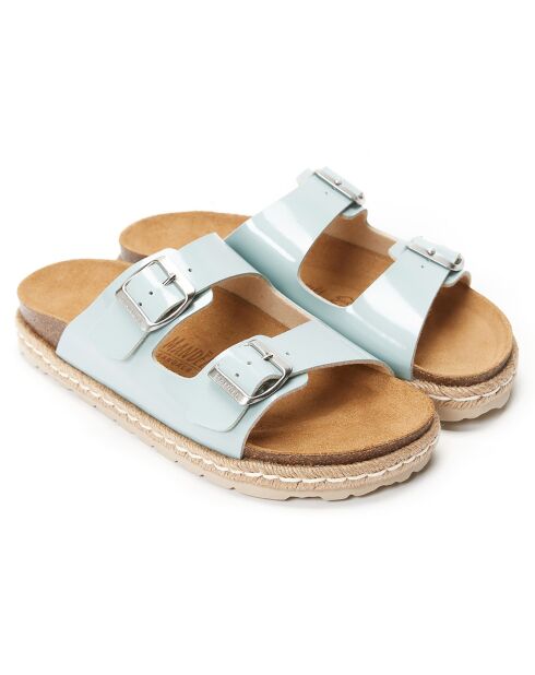 Mules Ana bleu ciel