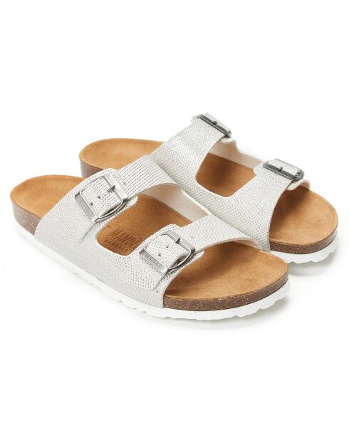 Mules Alberto blanches