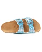 Mules Alberto bleu/strass
