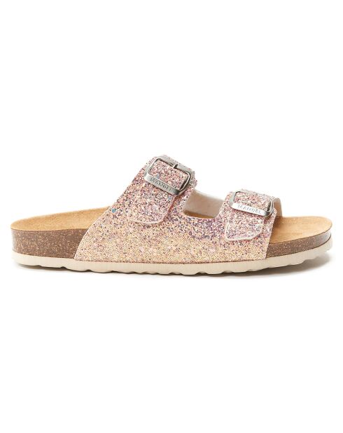 Mules Alberto rose/strass