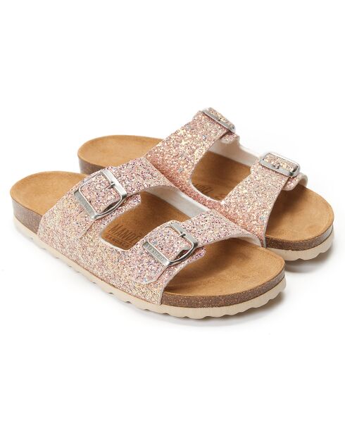 Mules Alberto rose/strass