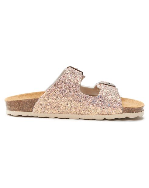 Mules Alberto rose/strass