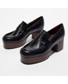 Mocassins en Cuir Mokic noirs