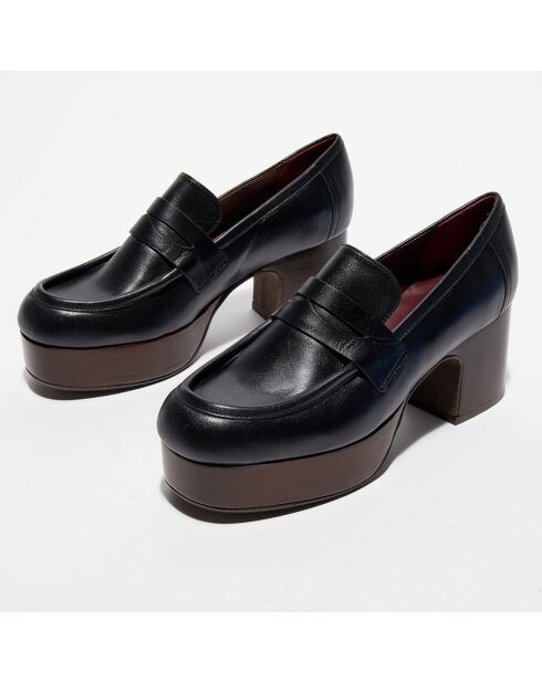 Mocassins en Cuir Mokic noirs