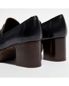 Mocassins en Cuir Mokic noirs