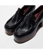 Mocassins en Cuir Mokic noirs