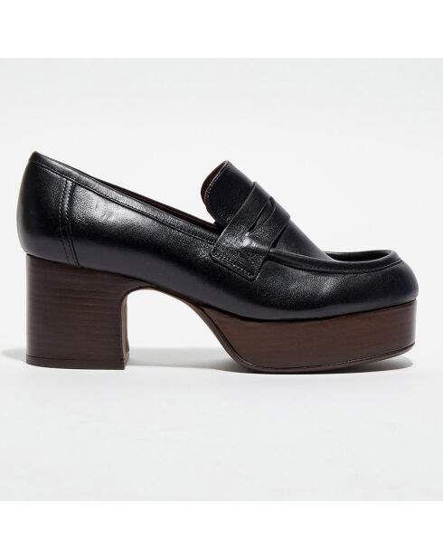 Mocassins en Cuir Mokic noirs