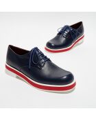 Derbies en Cuir Punab marine