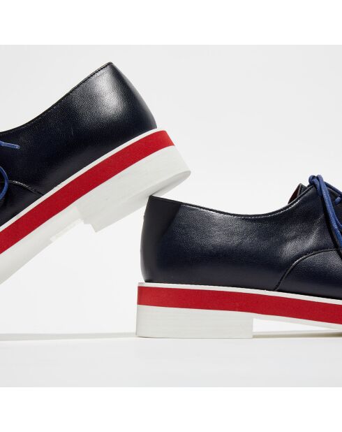 Derbies en Cuir Punab marine