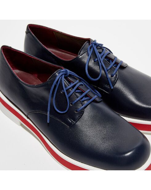 Derbies en Cuir Punab marine