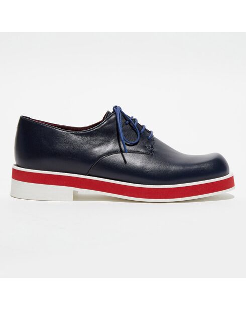 Derbies en Cuir Punab marine