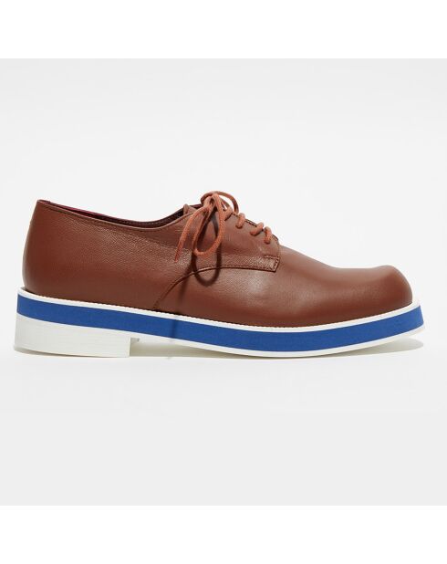 Derbies en Cuir Punab cognac