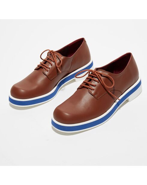 Derbies en Cuir Punab cognac