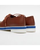 Derbies en Cuir Punab cognac