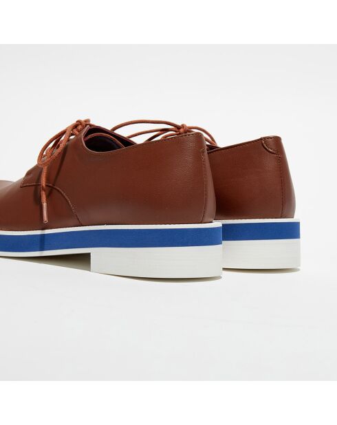 Derbies en Cuir Punab cognac