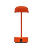 Lampe de table rechargeable Fokus orange - 20x10x25 cm