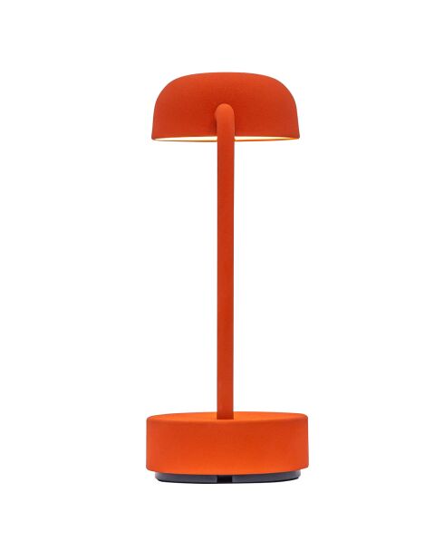 Lampe de table rechargeable Fokus orange - 20x10x25 cm