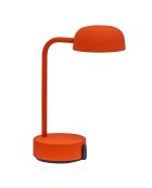 Lampe de table rechargeable Fokus orange - 20x10x25 cm
