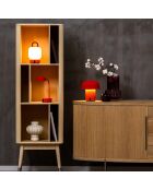 Lampe de table rechargeable Fokus orange - 20x10x25 cm