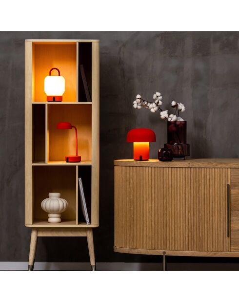Lampe de table rechargeable Fokus orange - 20x10x25 cm