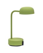 Lampe de table rechargeable Fokus verte - 20x10x25 cm