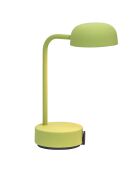 Lampe de table rechargeable Fokus verte - 20x10x25 cm