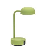 Lampe de table rechargeable Fokus verte - 20x10x25 cm