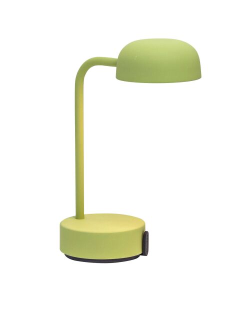 Lampe de table rechargeable Fokus verte - 20x10x25 cm