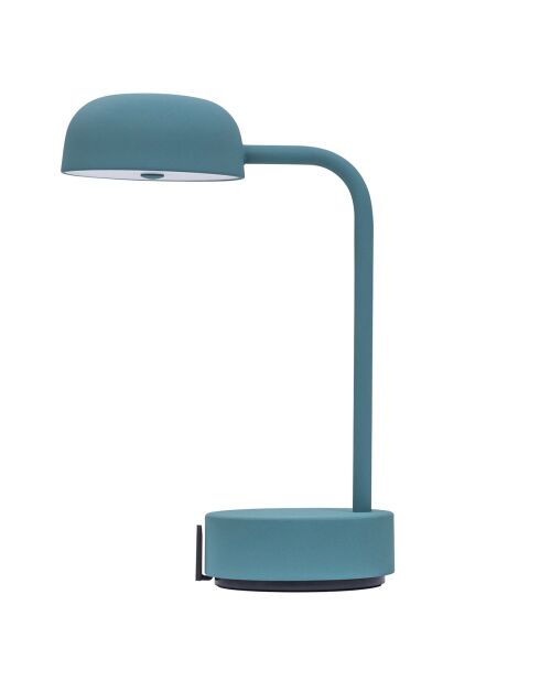 Lampe de table rechargeable Fokus bleue - 20x10x25 cm