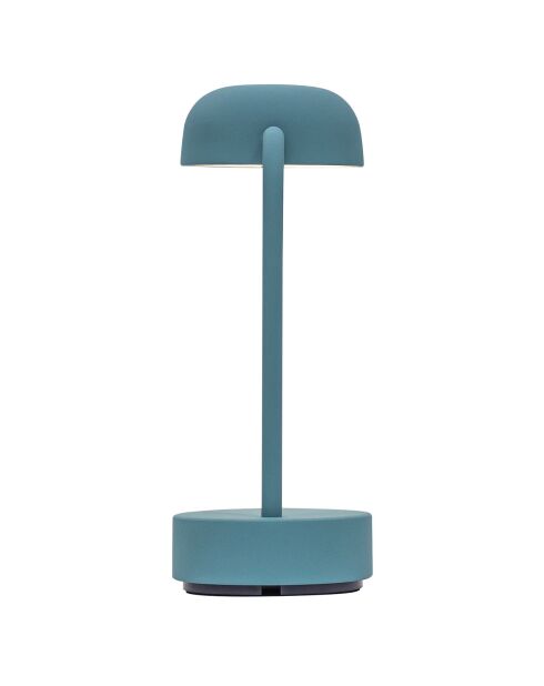 Lampe de table rechargeable Fokus bleue - 20x10x25 cm