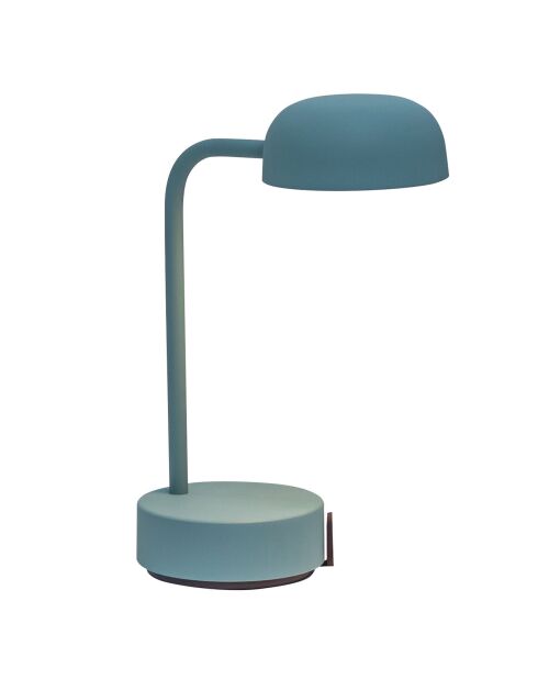 Lampe de table rechargeable Fokus bleue - 20x10x25 cm