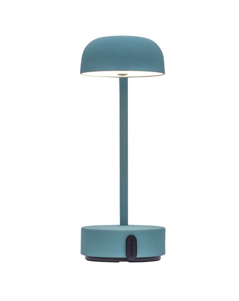 Lampe de table rechargeable Fokus bleue - 20x10x25 cm
