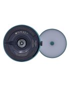 Lampe de table rechargeable Fokus bleue - 20x10x25 cm